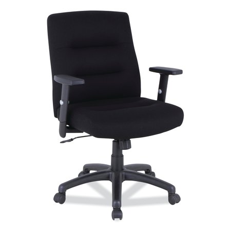 ALERA Office Chair, Fabric, T-Bar, Black 12010-03B